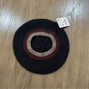 Zara navy blue beret hat